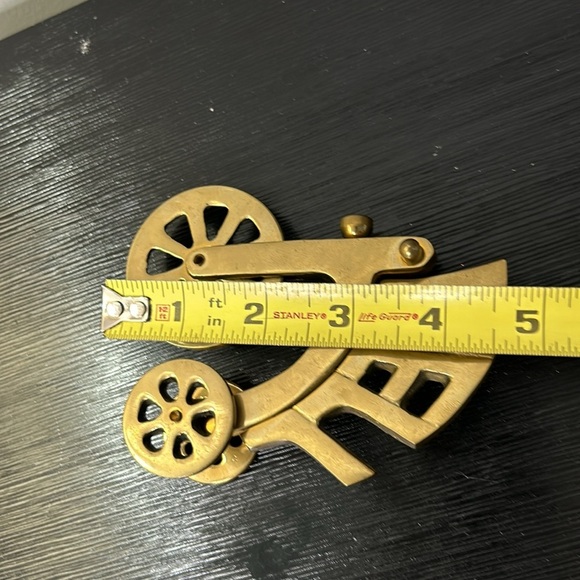 Vintage Solid Brass Hell on Wheels Tricycle   Heavy Paperweight Rare - Picture 5 of 11